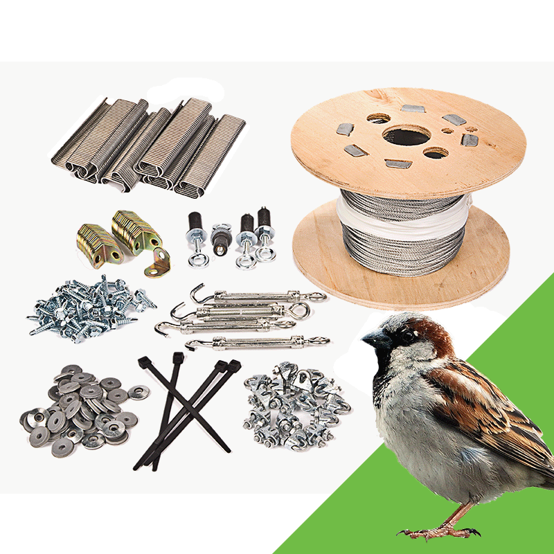 19mm Sparrow Netting Fixing Kits (Nets and Tools Sold Separately)